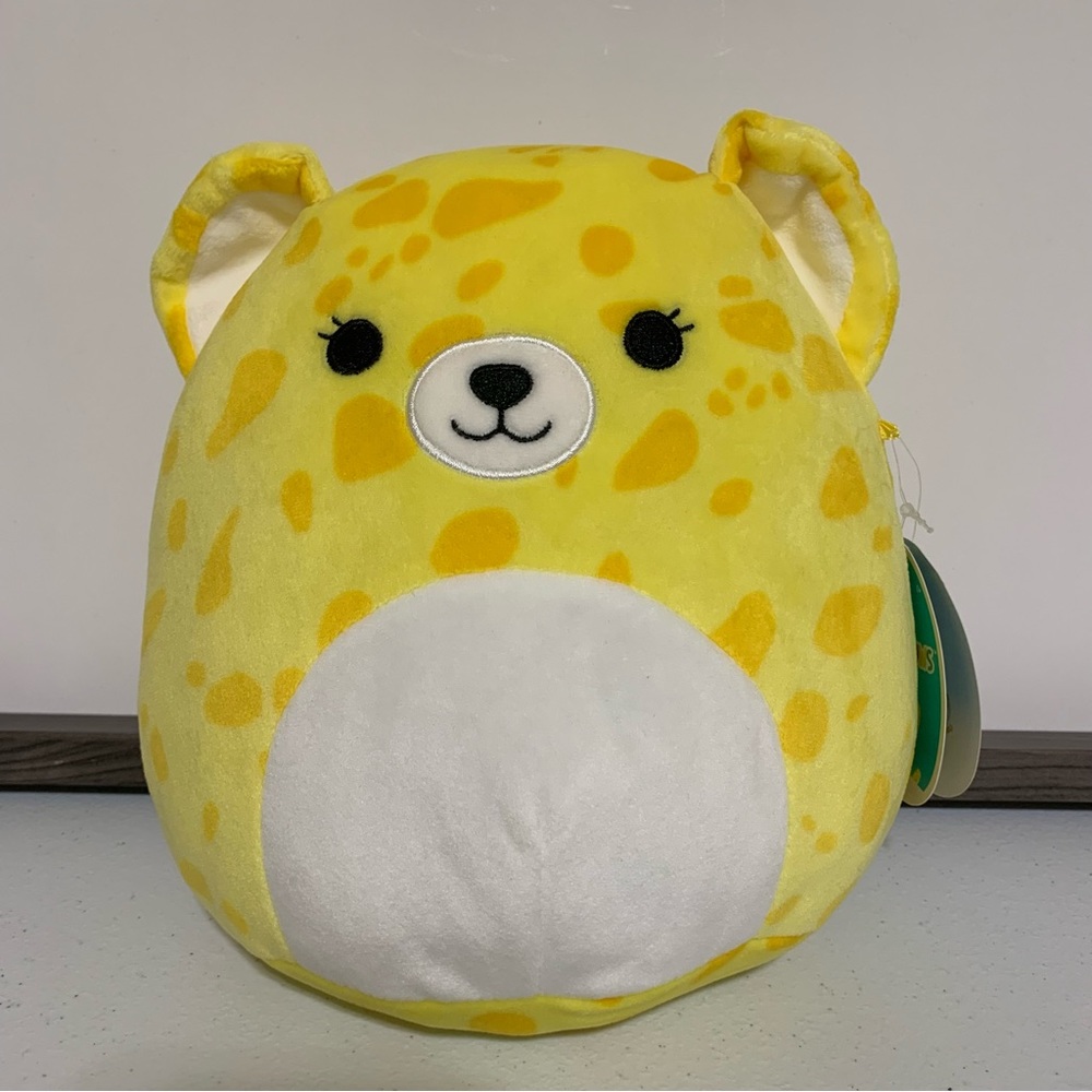 Squishmallows 8” Lexie the Cheetah KellyToy Plush Stuffed Animal-NWT